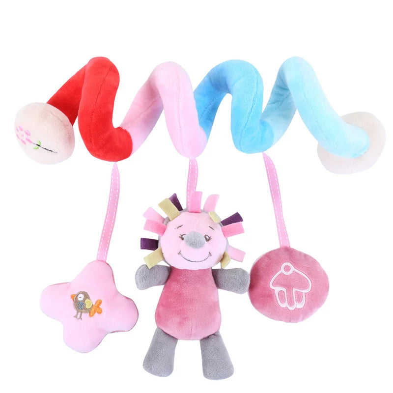 Baby Plush Hanging Rattle Sensory Stroller Toy