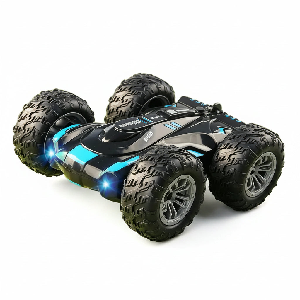 RC spray car 2.4G double-sided stunt with lights Children's toys