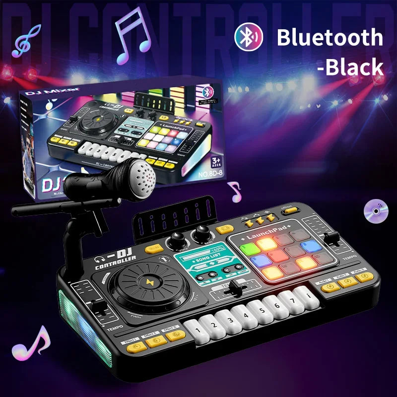 Kids Simulation DJ Mixer Controller Toys Multifunctional Music