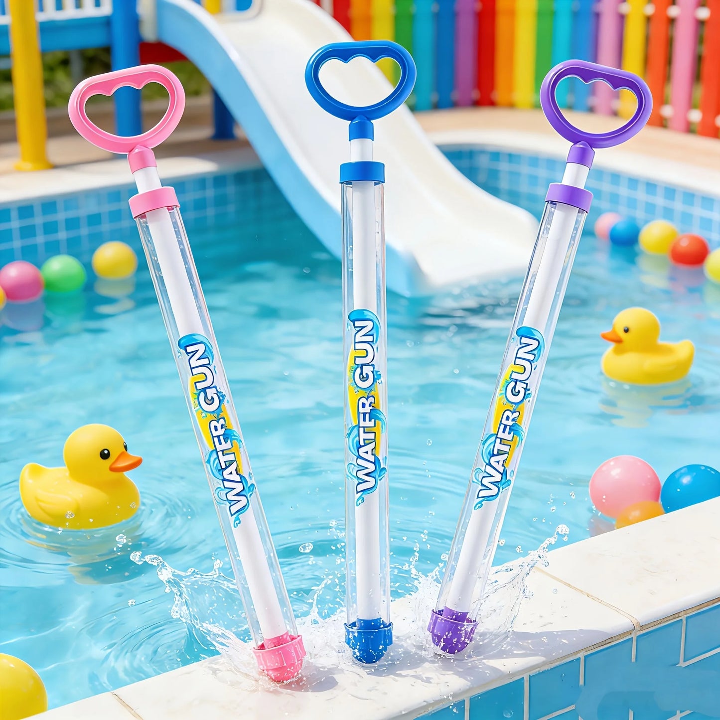 Fireworks Spray Water Pull-Back Water Gun Outdoor Splash