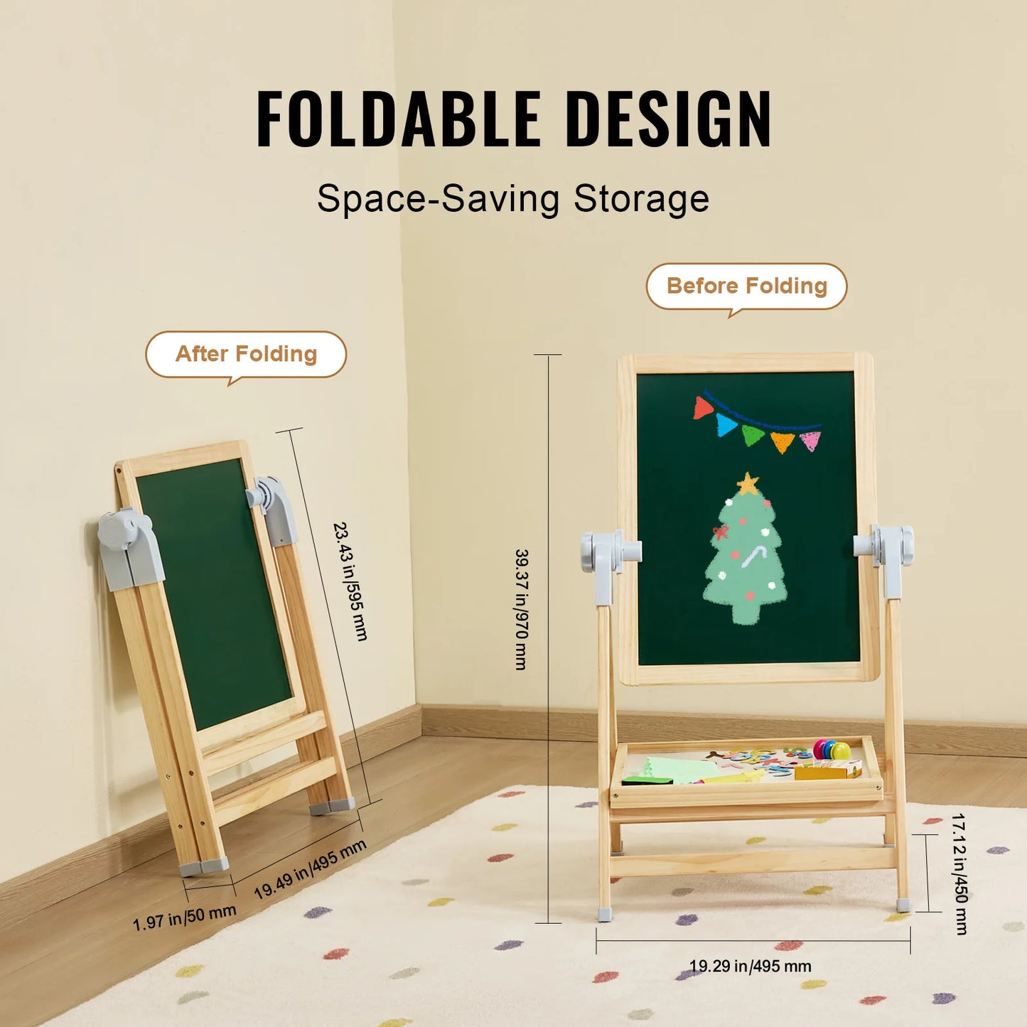 SucceBuy Standing Magnetic Drawing Board WordPad Art Easel