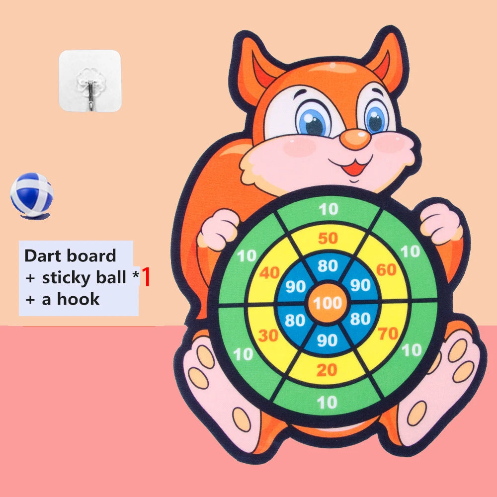 Montessori Animal Dart Board Sticky Ball Toy