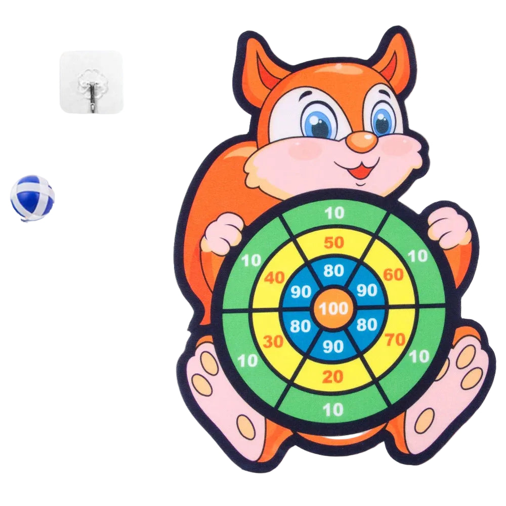 Montessori Animal Dart Board Sticky Ball Toy