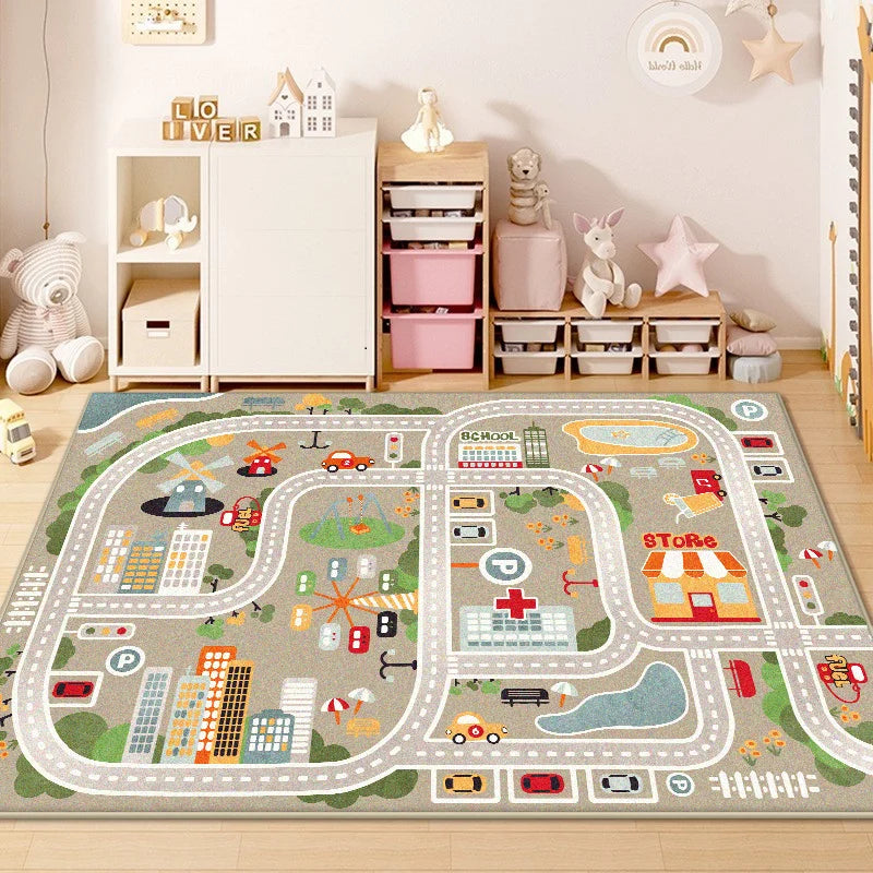 Children Traffic Road Play Living Room Carpet Decoration Home