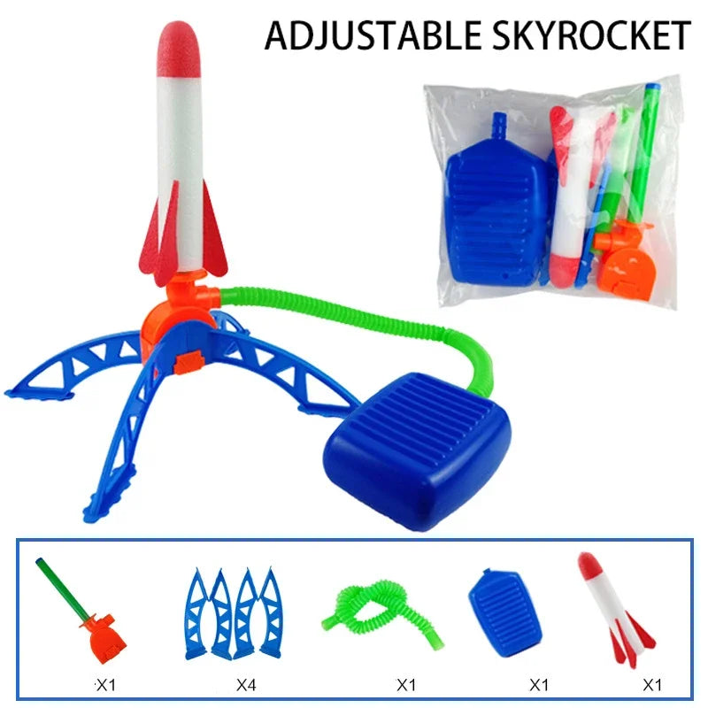 Kids Rocket Foot Pump Air Launcher Outdoor Toy