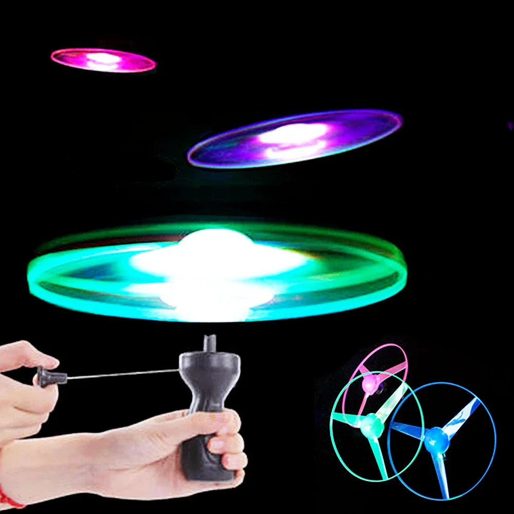 LED Flying Disc UFO Spinner Outdoor Toy