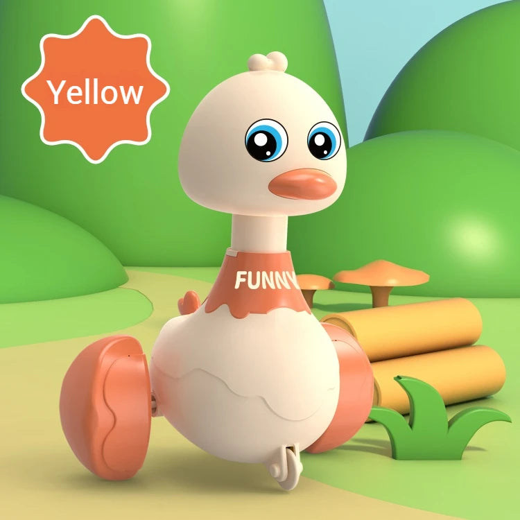 Baby Cartoon Duck Inertia Pull Back Toy Cars