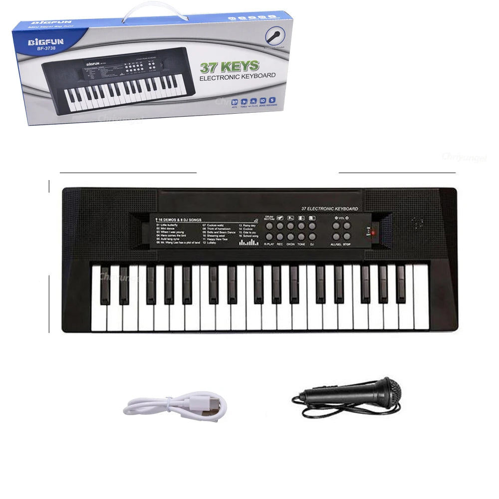 37 Keys Kids Electronic Piano Organ keyboard with Microphone