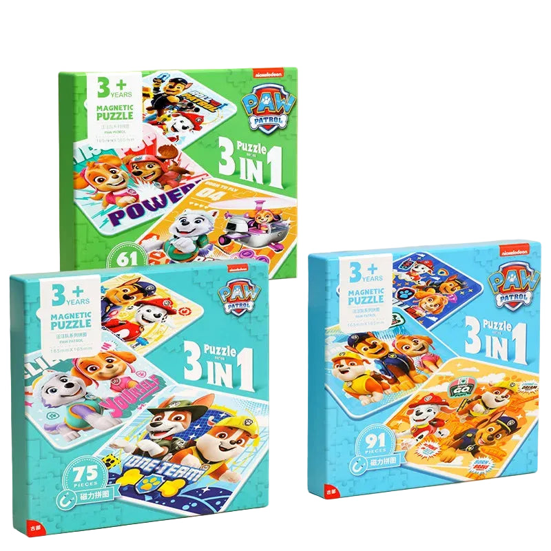 Paw Patrol Magnetic Puzzle Educational Kids Toy