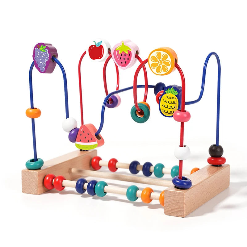 Wooden Bead Maze Educational Counting Learning Toy