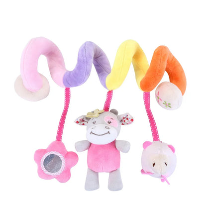 Baby Plush Hanging Rattle Sensory Stroller Toy