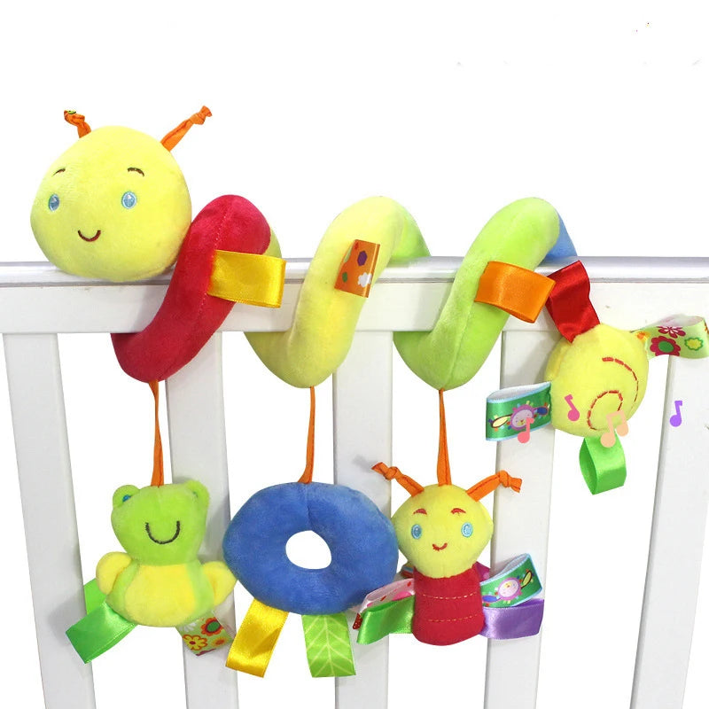 Baby Plush Hanging Rattle Sensory Stroller Toy