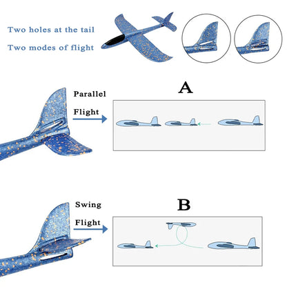 Large EVA Foam Aircraft Throwing Glider Toy
