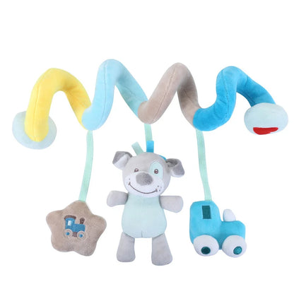 Baby Plush Hanging Rattle Sensory Stroller Toy