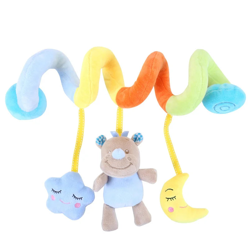 Baby Plush Hanging Rattle Sensory Stroller Toy