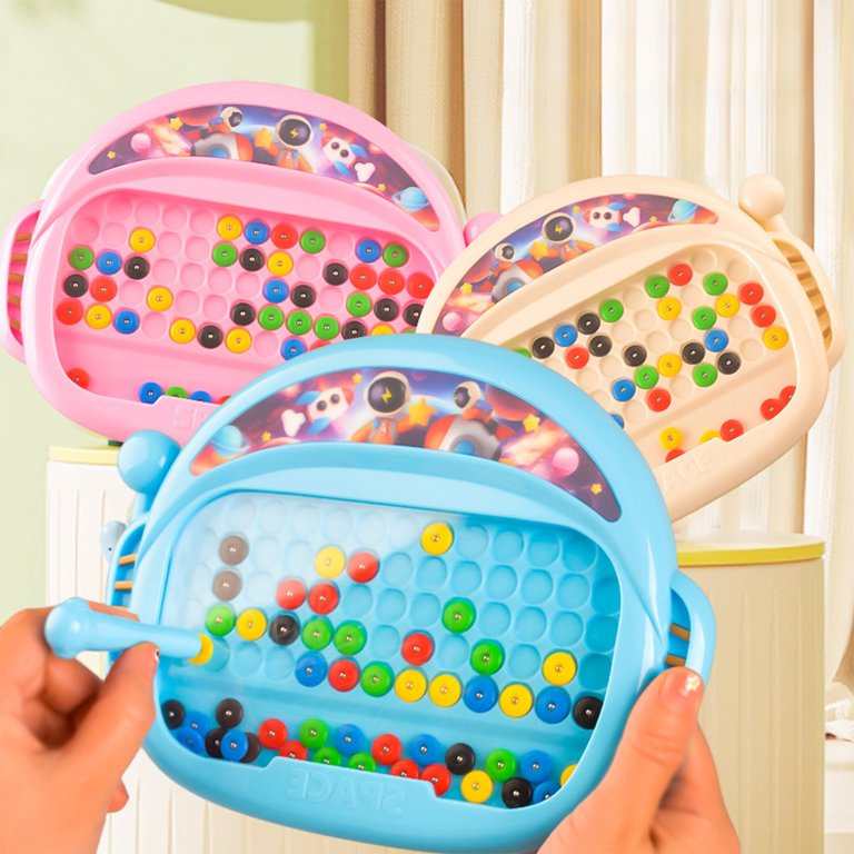 Magnetic Doodle Board Beads Drawing Educational Toy