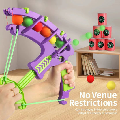 Slingshot Sticky Ball Dartboard Outdoor Game Toy
