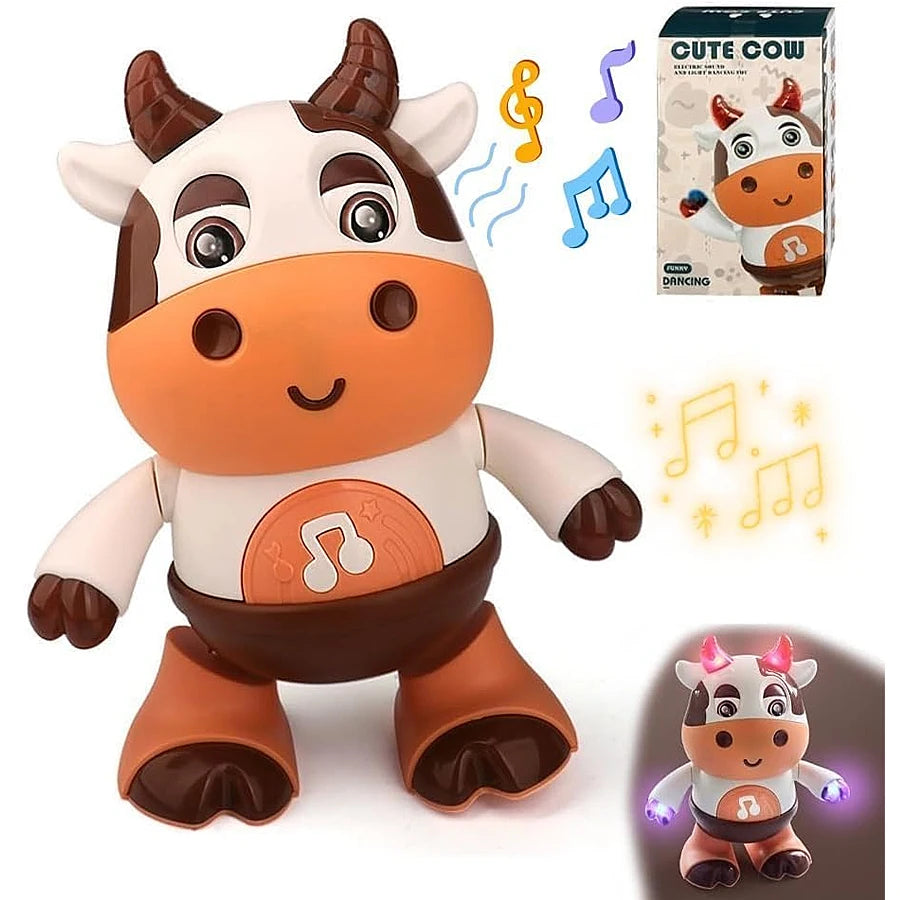 Baby Dancing Cow Musical Plush Interactive Toy