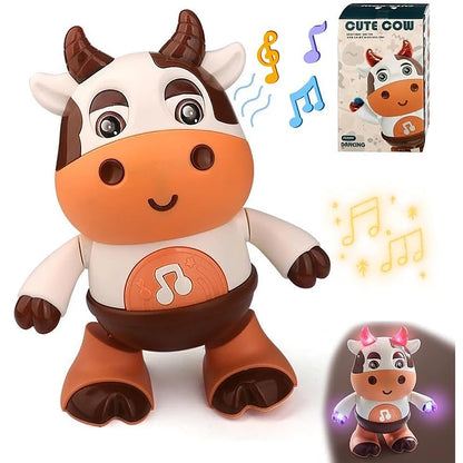 Baby Dancing Cow Musical Plush Interactive Toy