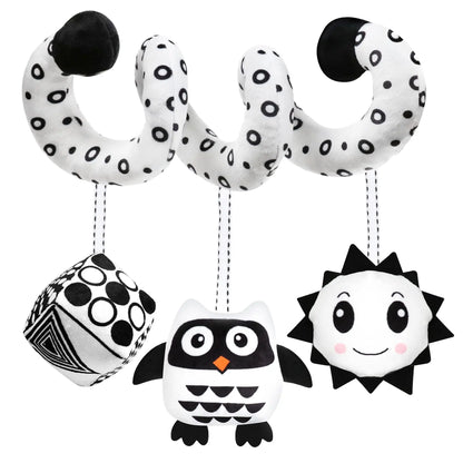 Baby Plush Hanging Rattle Sensory Stroller Toy
