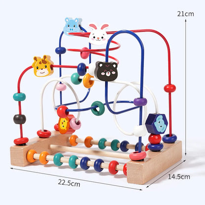 Wooden Bead Maze Educational Counting Learning Toy