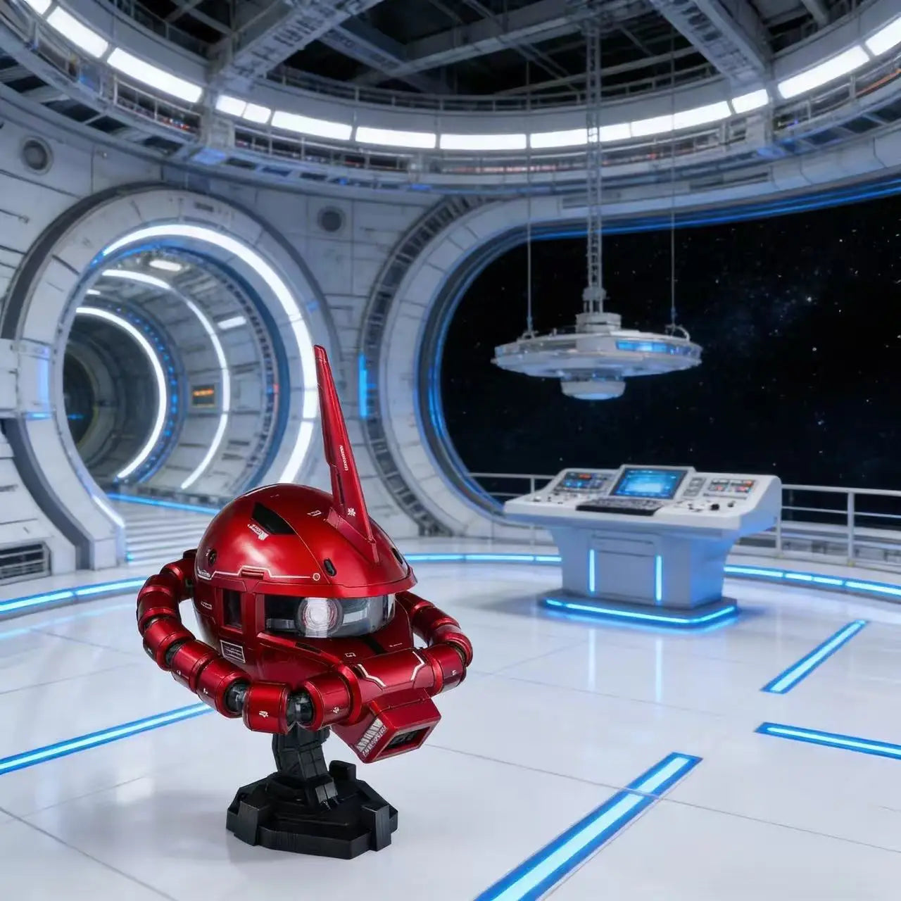 Red Comet  Zaku Wearable Helmet Cosplay Prop Replica