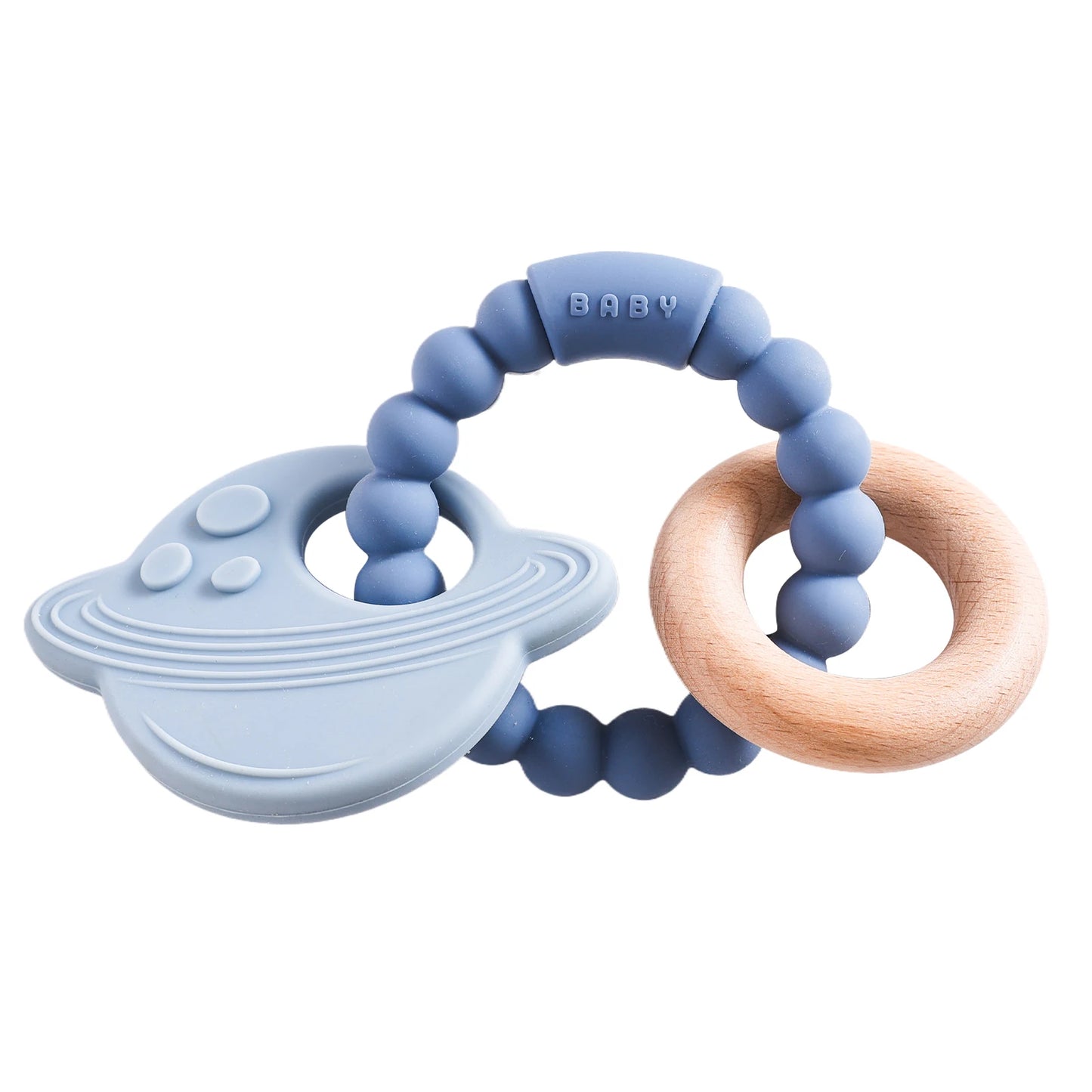 Silicone Planet Teether Ring Baby Sensory Toy