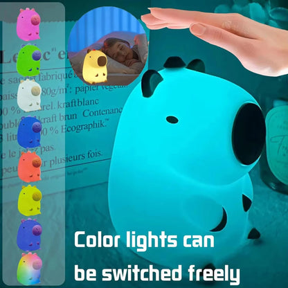 Cute Unicorn Silicone LED Night Light for Kids