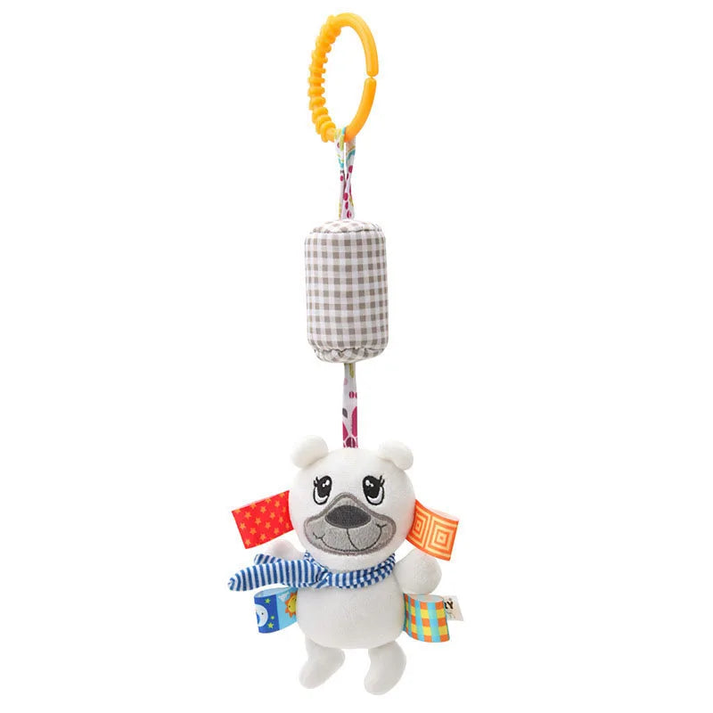 Baby Hanging Plush Rattle Sensory Stroller Toy