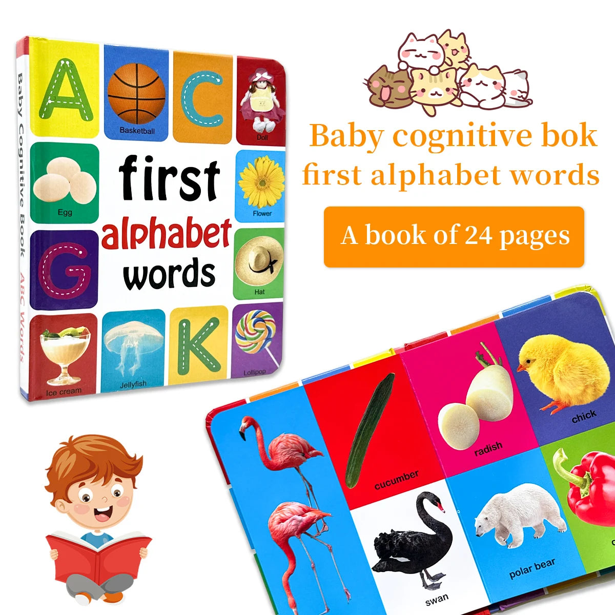 English Cognitive Encyclopedia Early Learning Kids Book
