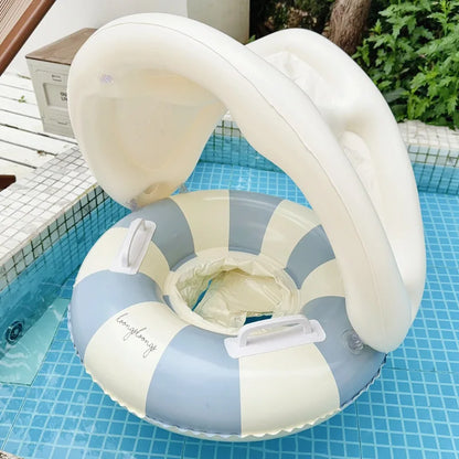 Baby Inflatable Swim Ring with Sunshade Float