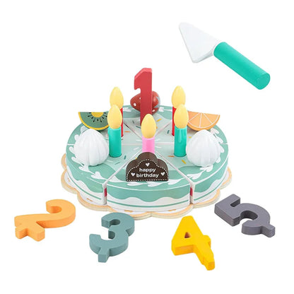 Wooden Kitchen Pretend Play Coffee Ice Cream Toy