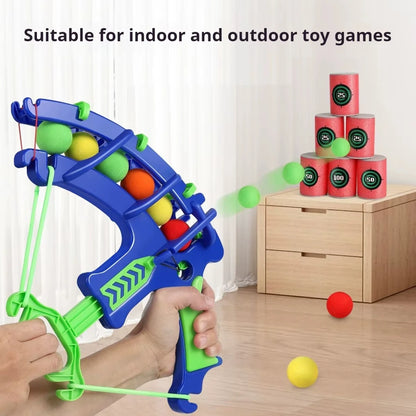 Slingshot Sticky Ball Dartboard Outdoor Game Toy