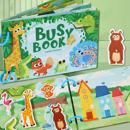 Montessori Baby Busy Book Early Learning Toy