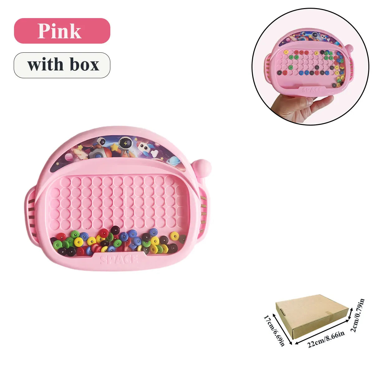 Magnetic Doodle Board Beads Drawing Educational Toy
