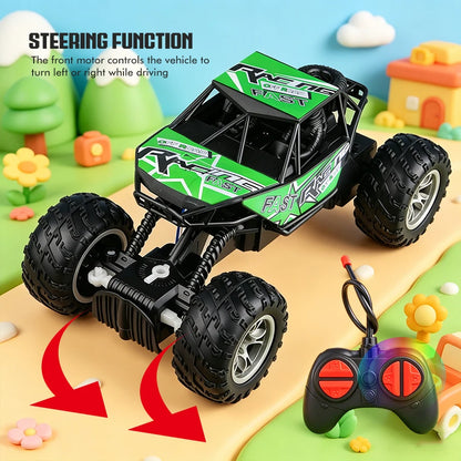 4-Way Remote Control Car with Lights, Anti-Slip Rubber Tires
