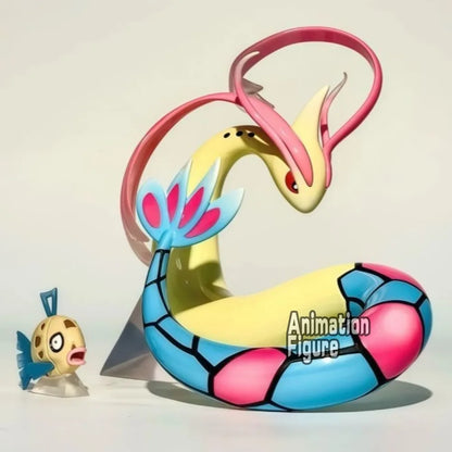 3-12cm Anime Pokemon Figure Milotic Evolutionary Combination