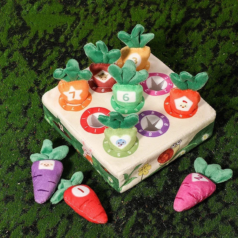Montessori Carrot Harvest Color Sorting Puzzle Toy