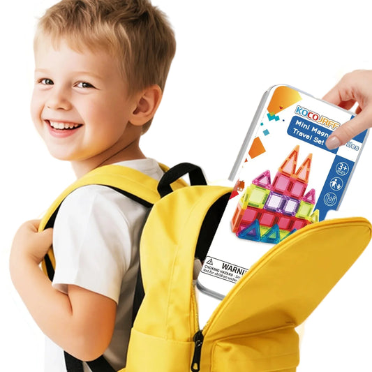 Mini Magnetic Building Tiles Portable Storage Toy