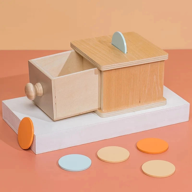 4 In 1 Play Kit Montessori Object Permanence Box Coin Carrot