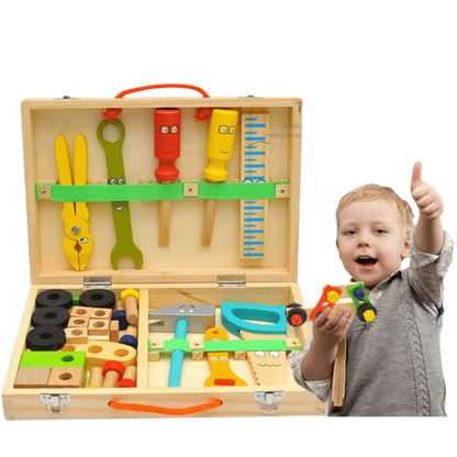 Montessori Wooden Tool Set Kids Assembly Toy