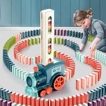 Domino Train Automatic Laying Educational Toy Set
