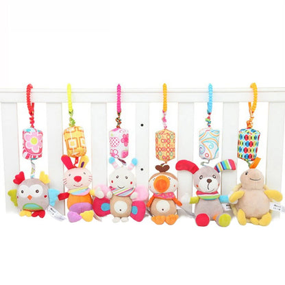 Baby Hanging Plush Rattle Sensory Stroller Toy