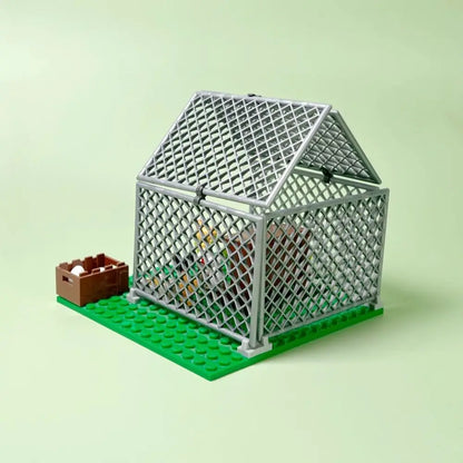 MOC Animals Building Blocks City Farm Chicken Coop Hen House