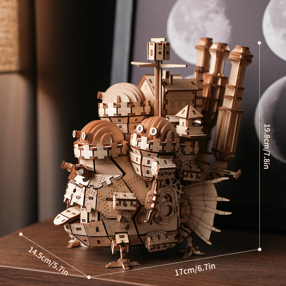 "Creative Castle Theme 3D Wooden Puzzle Wood Model