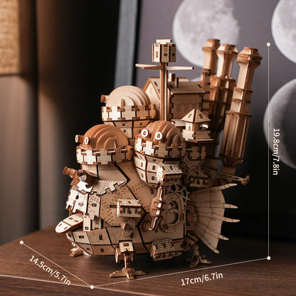 "Creative Castle Theme 3D Wooden Puzzle Wood Model