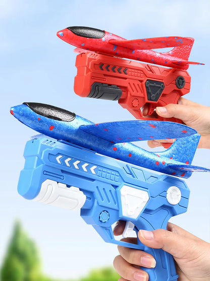 Children's outdoor Ejection Aircraft Toys Foam Aircraft oy gun