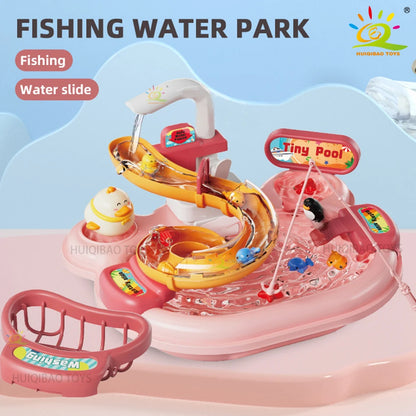 Sink Toys Electric Dishwasher Playing Toy With Running