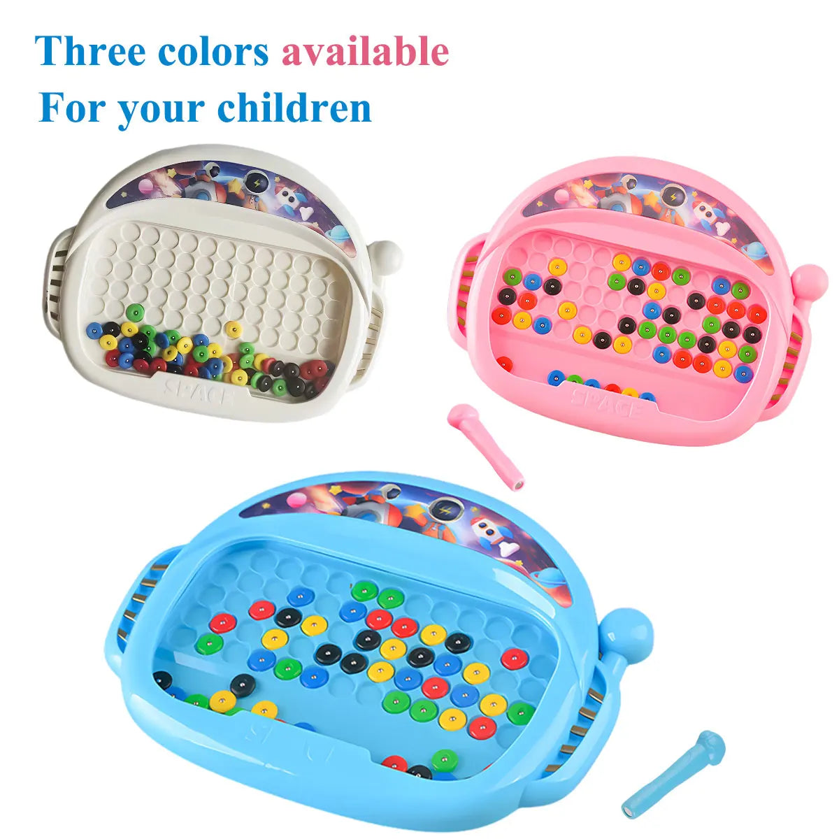 Magnetic Doodle Board Beads Drawing Educational Toy