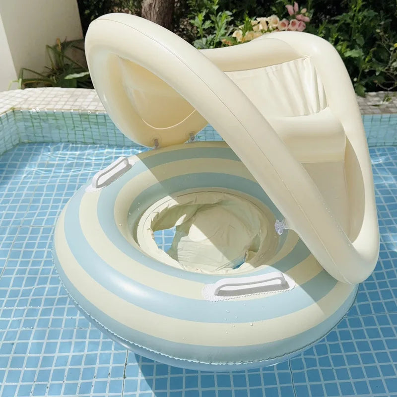 Baby Inflatable Swim Ring with Sunshade Float